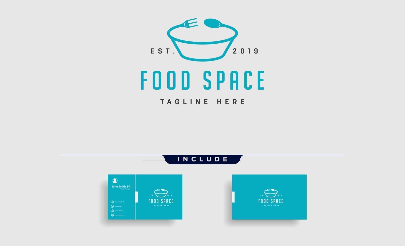 food logo design vector icon element illustration vector file logo with business card