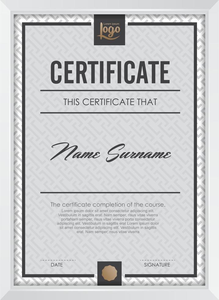 Certificate of appreciation template vector