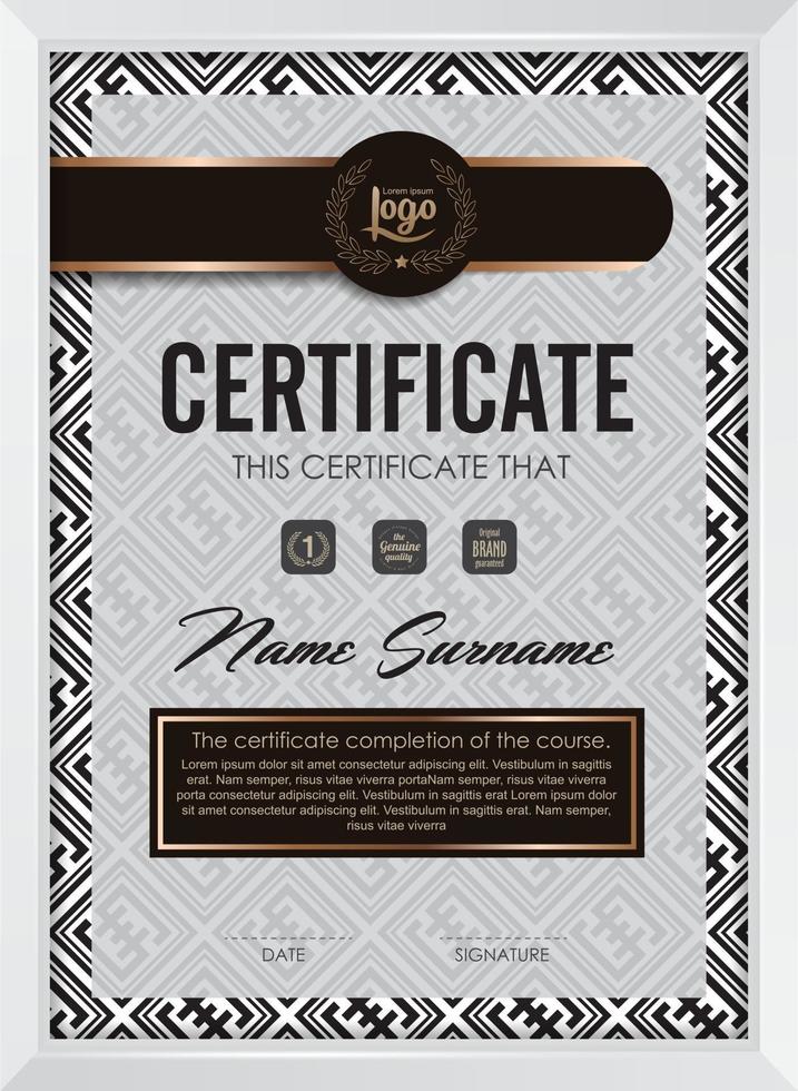 Certificate of appreciation template vector