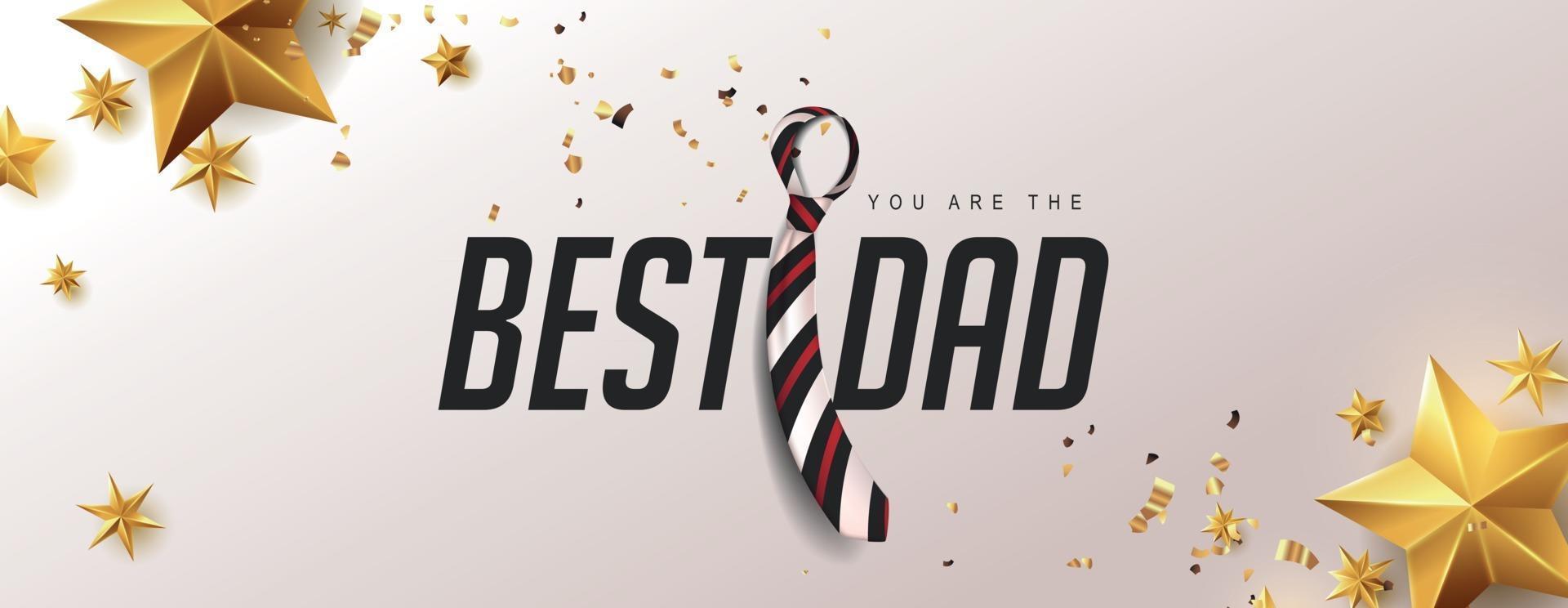 Happy Fathers Day banner background vector