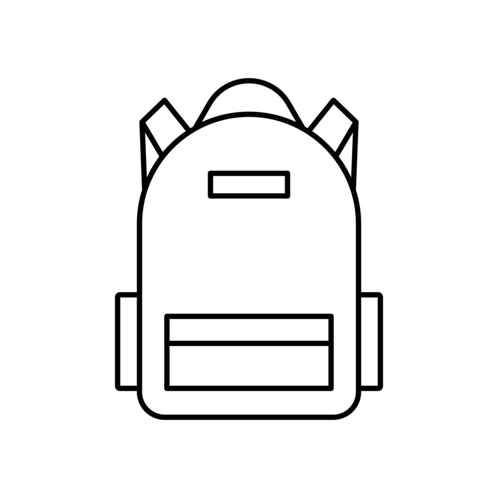 Schoolboy students backpack Travel bag Tourist luggage vector