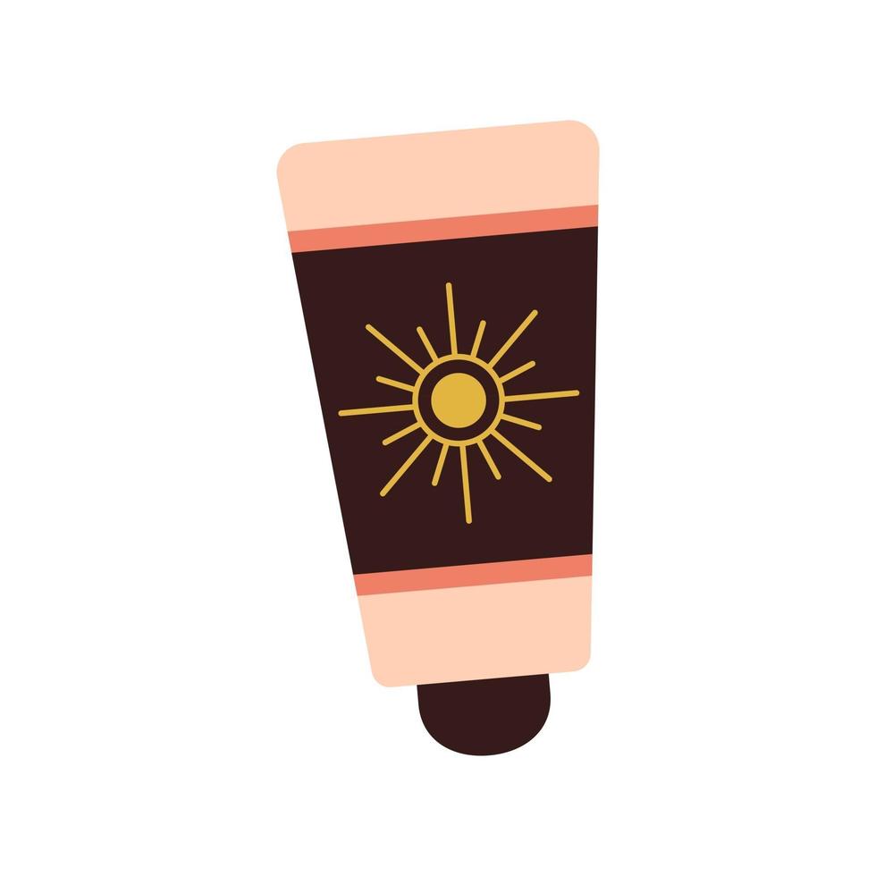 loción corporal protege del sol crema para la piel vector