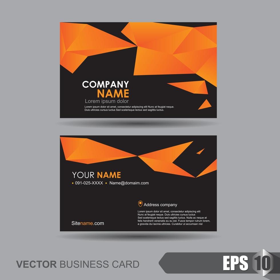 Business card template vector