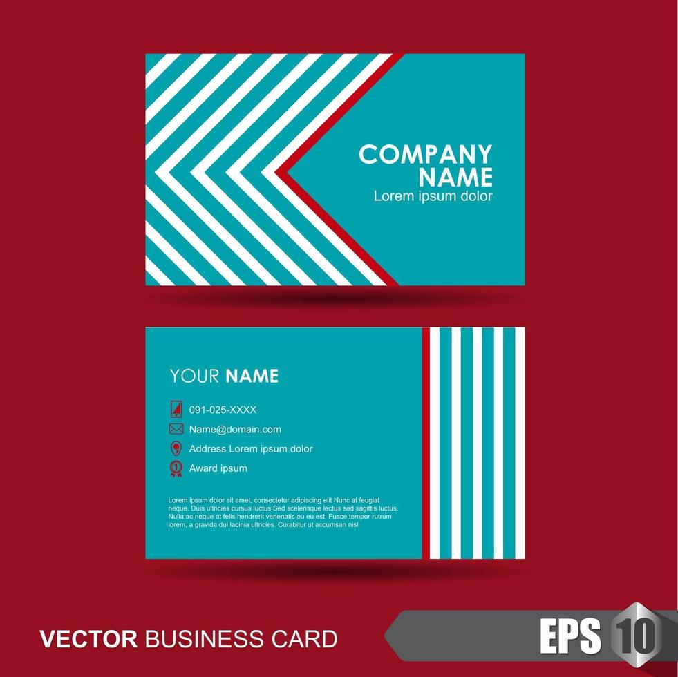 Business card template vector