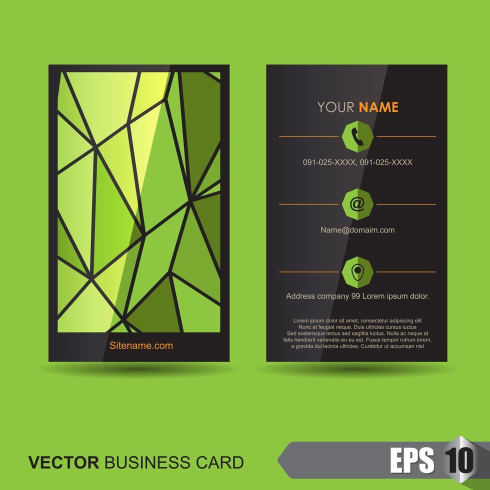 Business card template vector