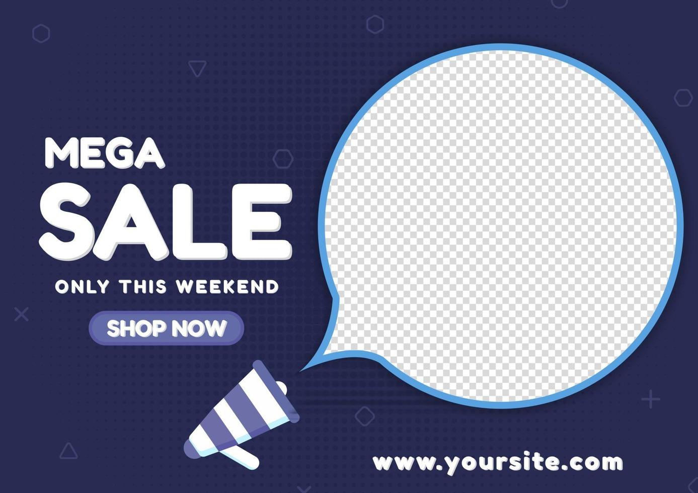 Sale banner special offer shopping online advertise best deal vector