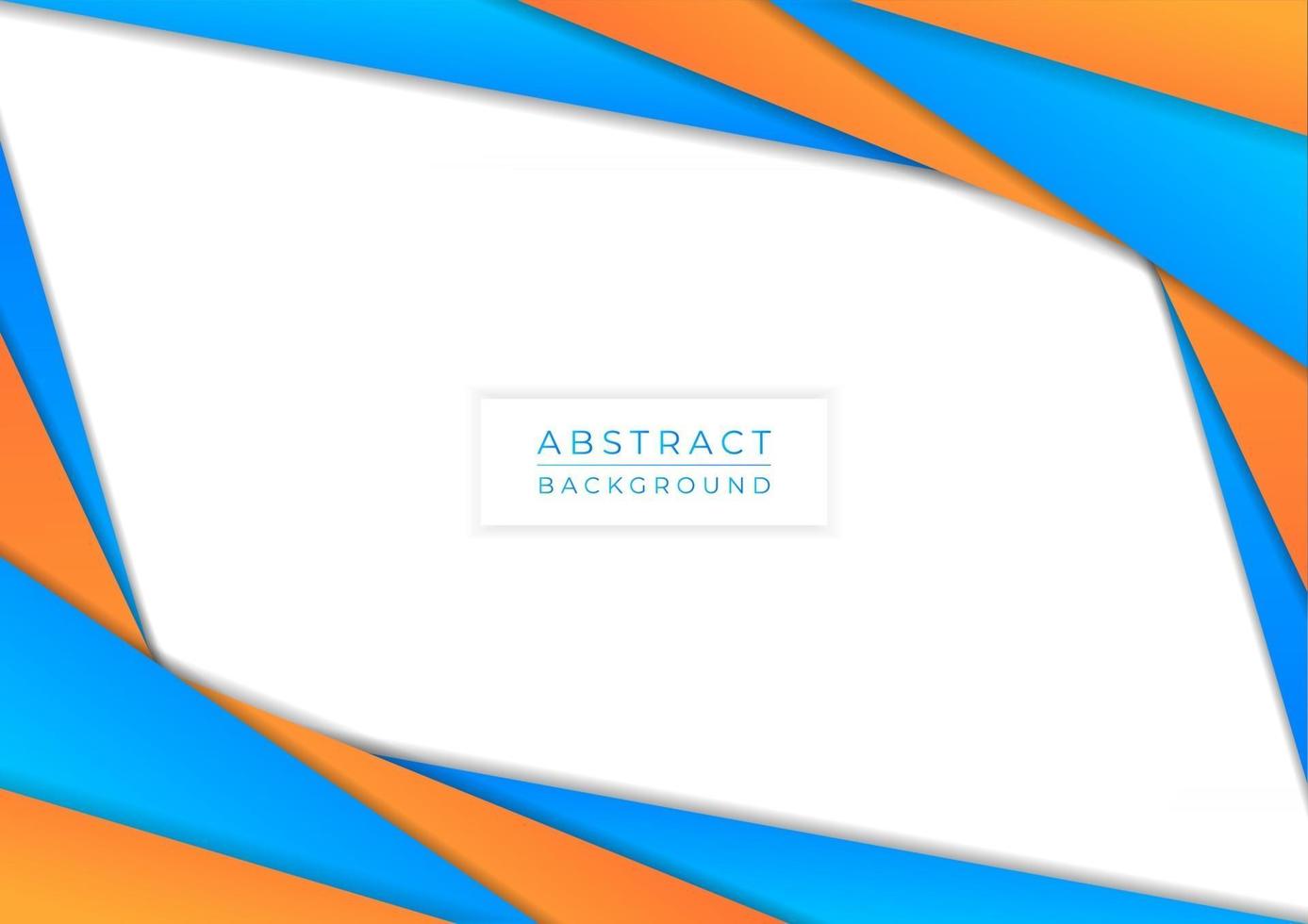 Abstact colorful background overlap shape cyan and yellow bright vector