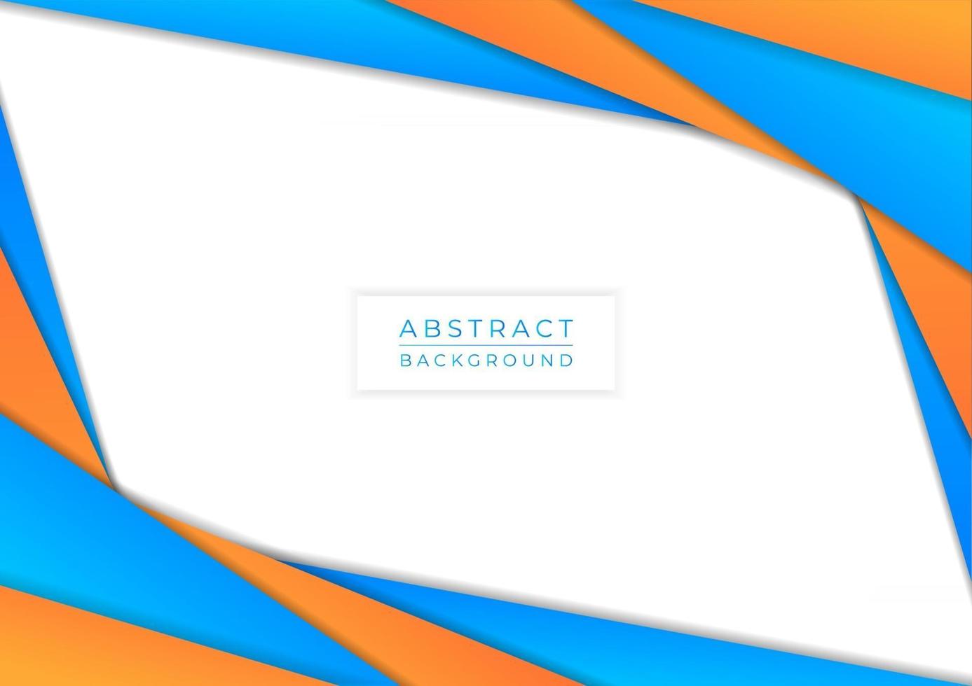 Abstact colorful background overlap shape cyan and yellow bright vector