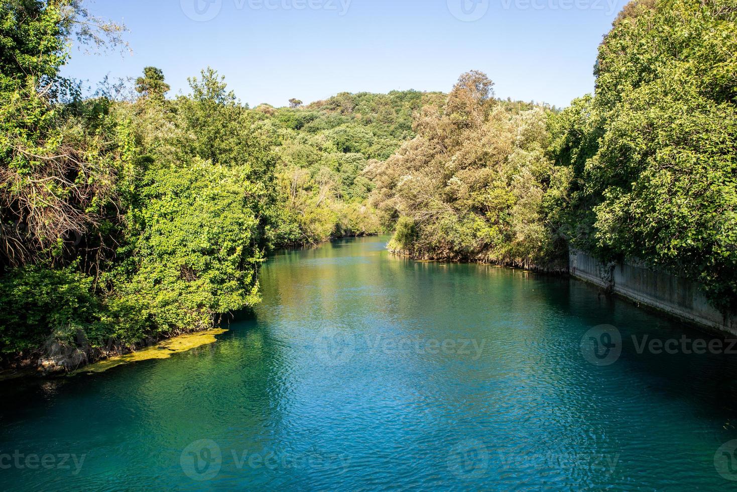 river characterized by blue water photo