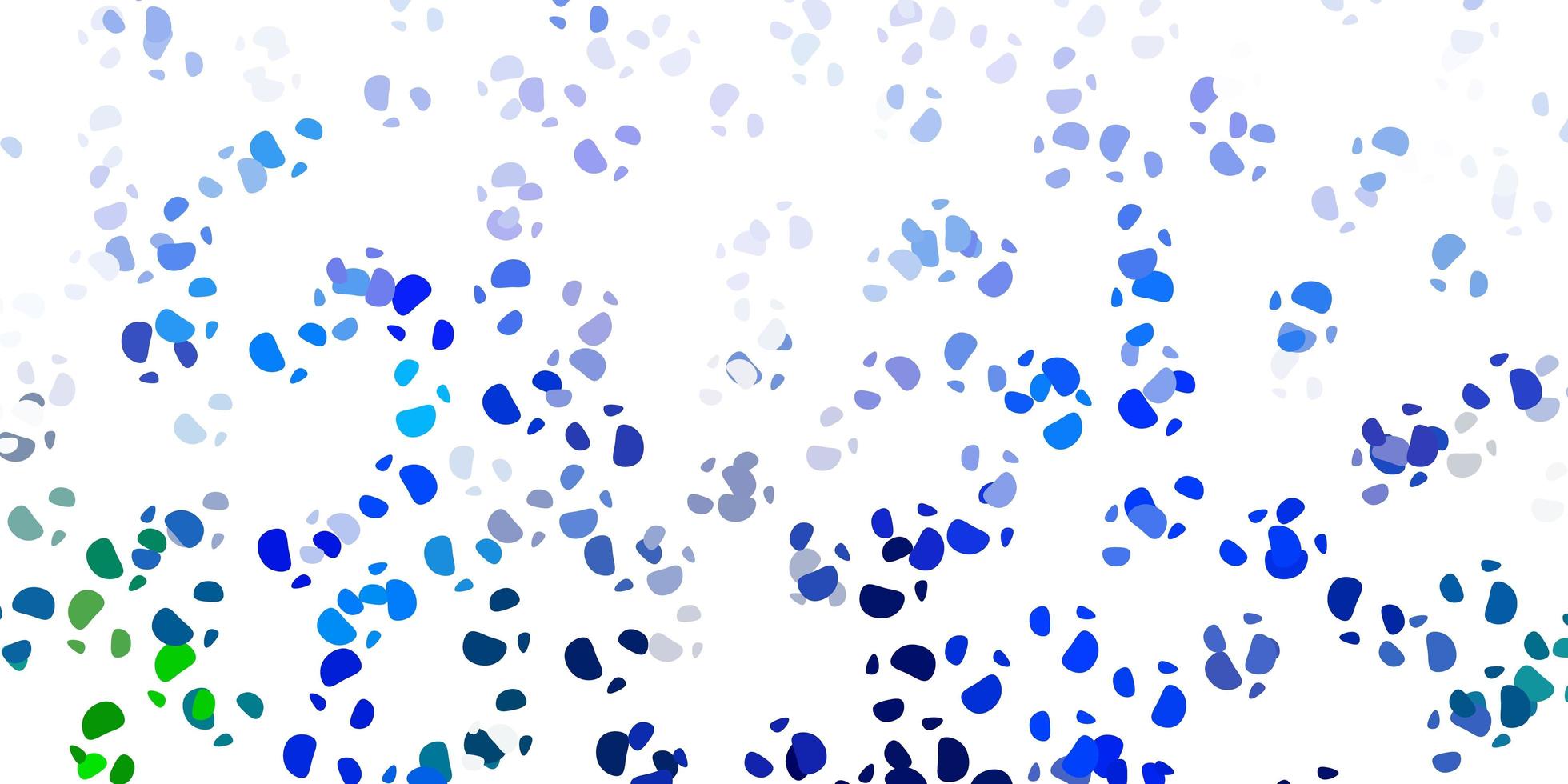 Light blue green vector backdrop with chaotic shapes