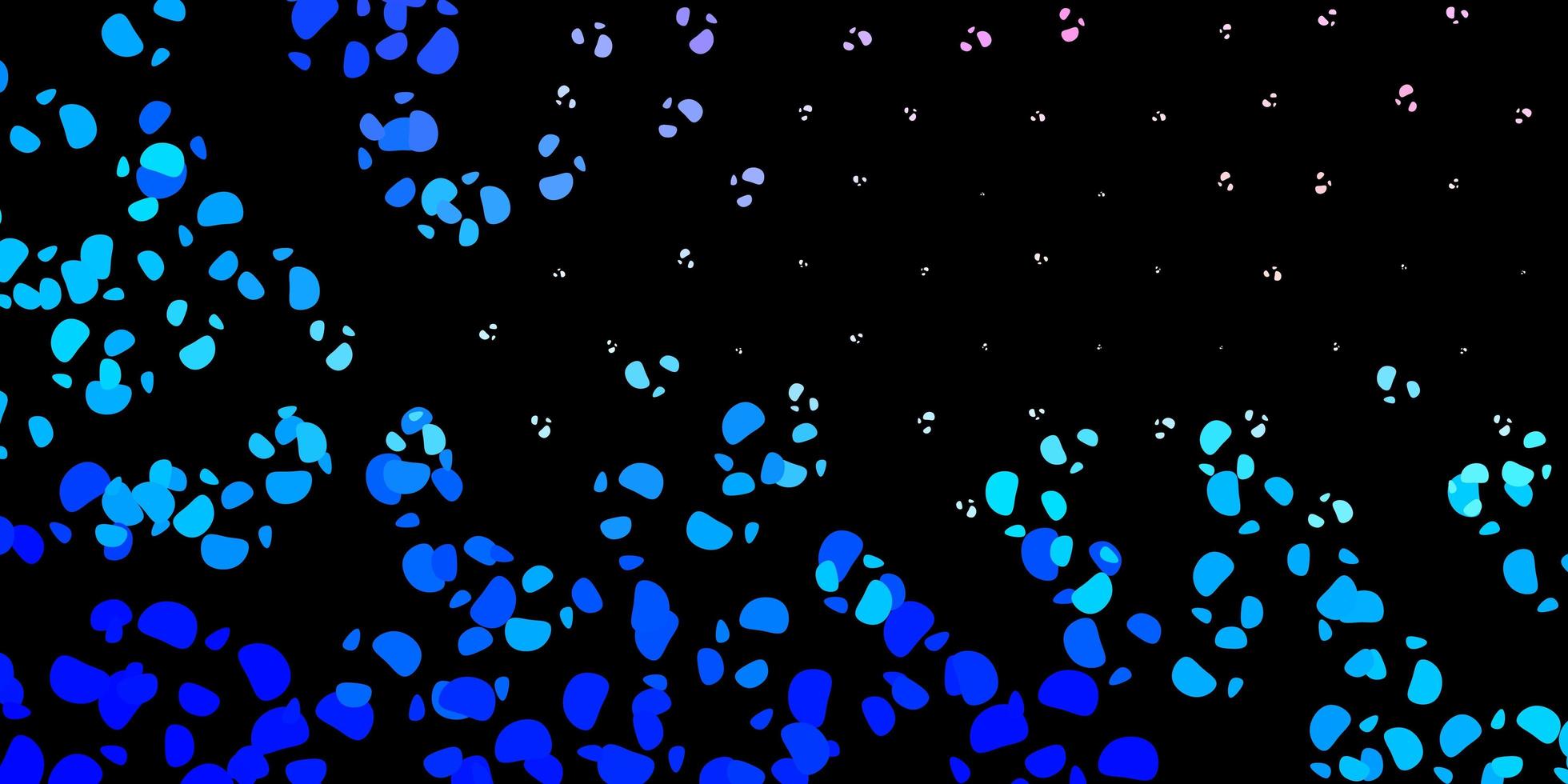 Dark pink blue vector backdrop with chaotic shapes