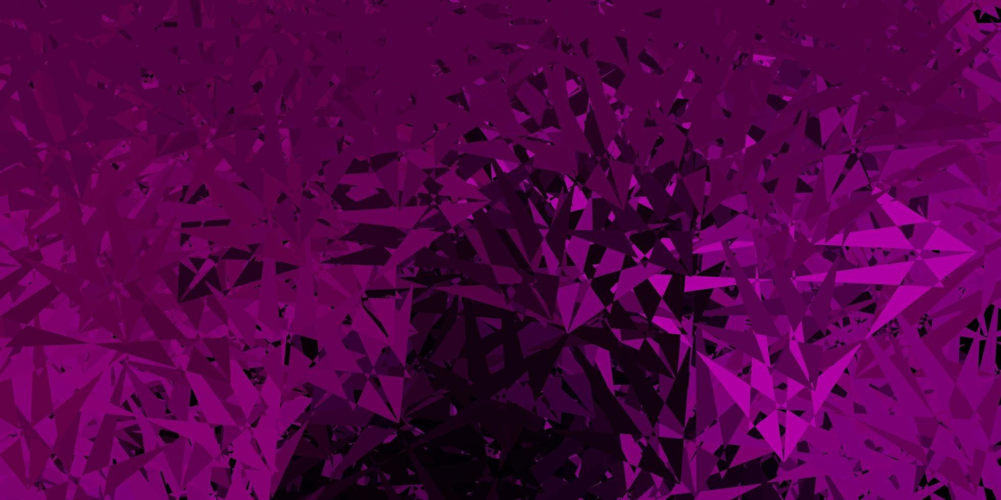 Dark pink vector pattern with polygonal shapes
