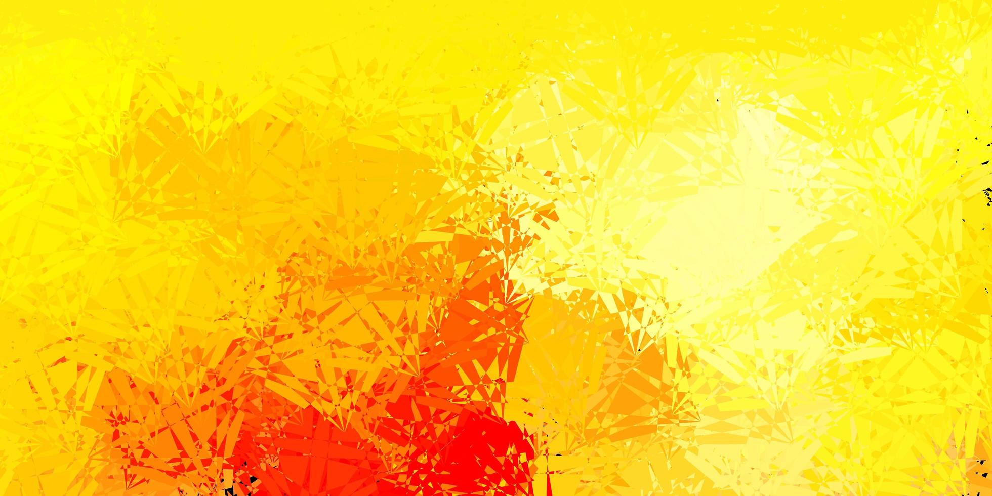 Dark Orange vector texture with random triangles