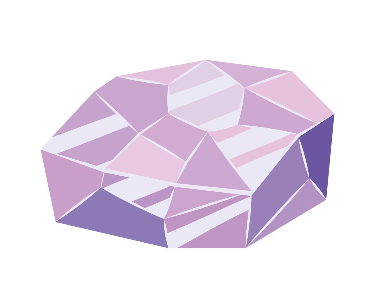 purple amethyst icon vector
