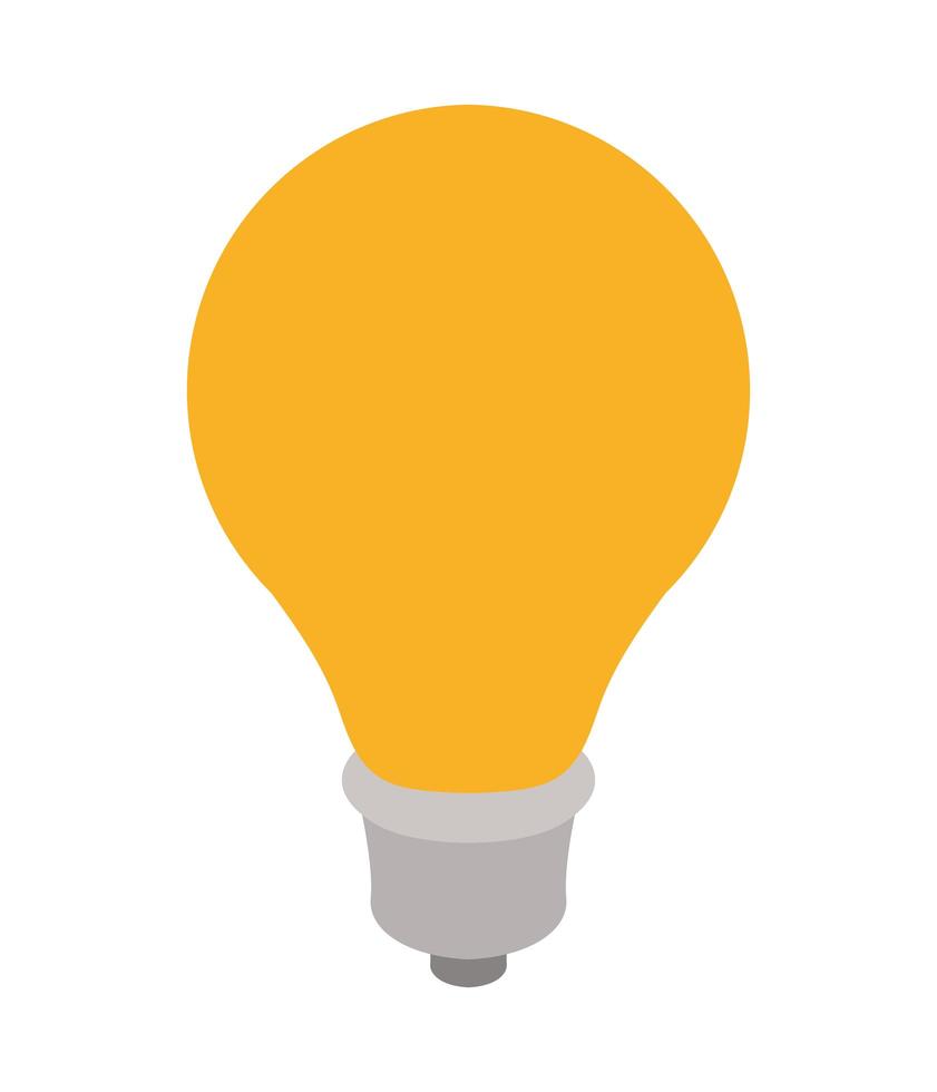 light bulb isolated vector