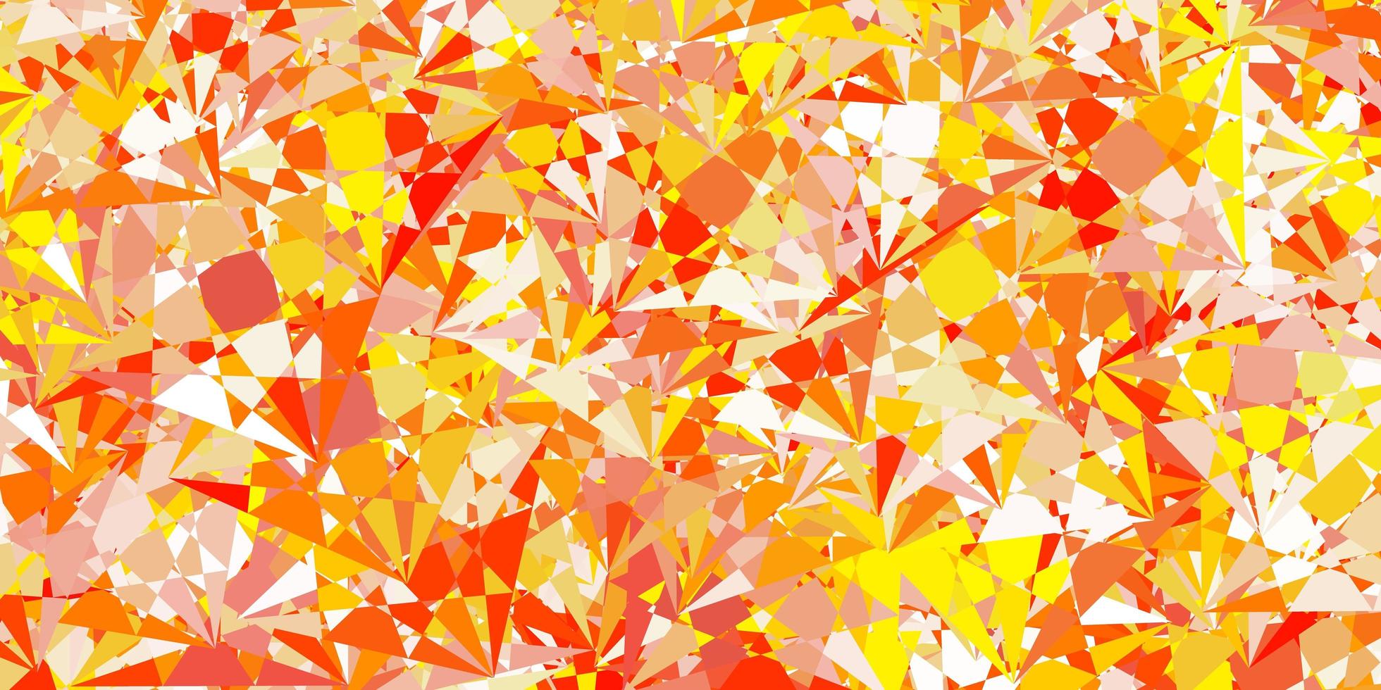 Light Orange vector pattern with polygonal shapes