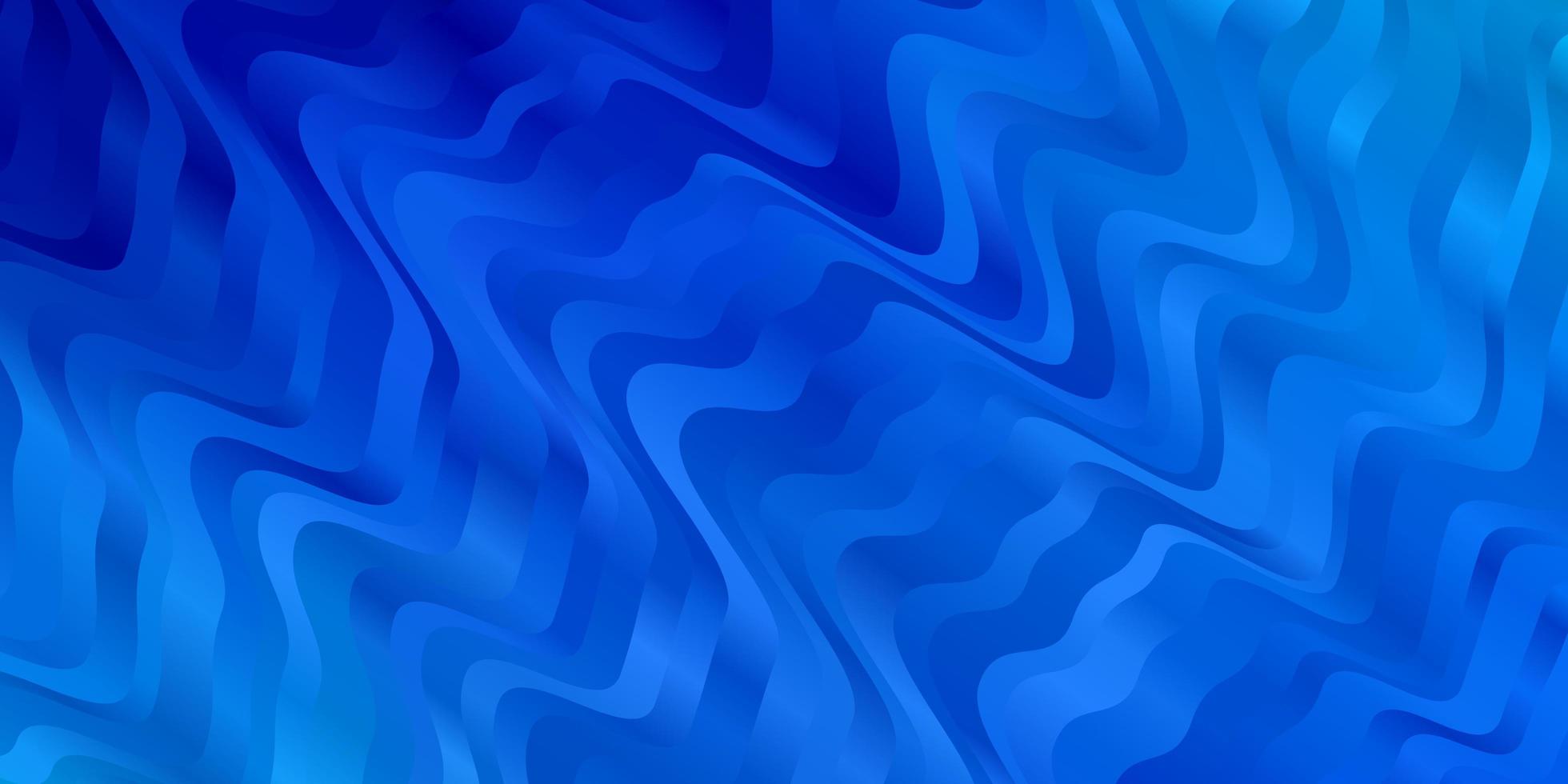 Light BLUE vector pattern with curved lines