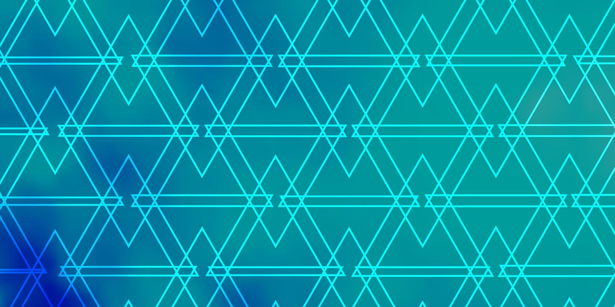 Light BLUE vector pattern with lines triangles