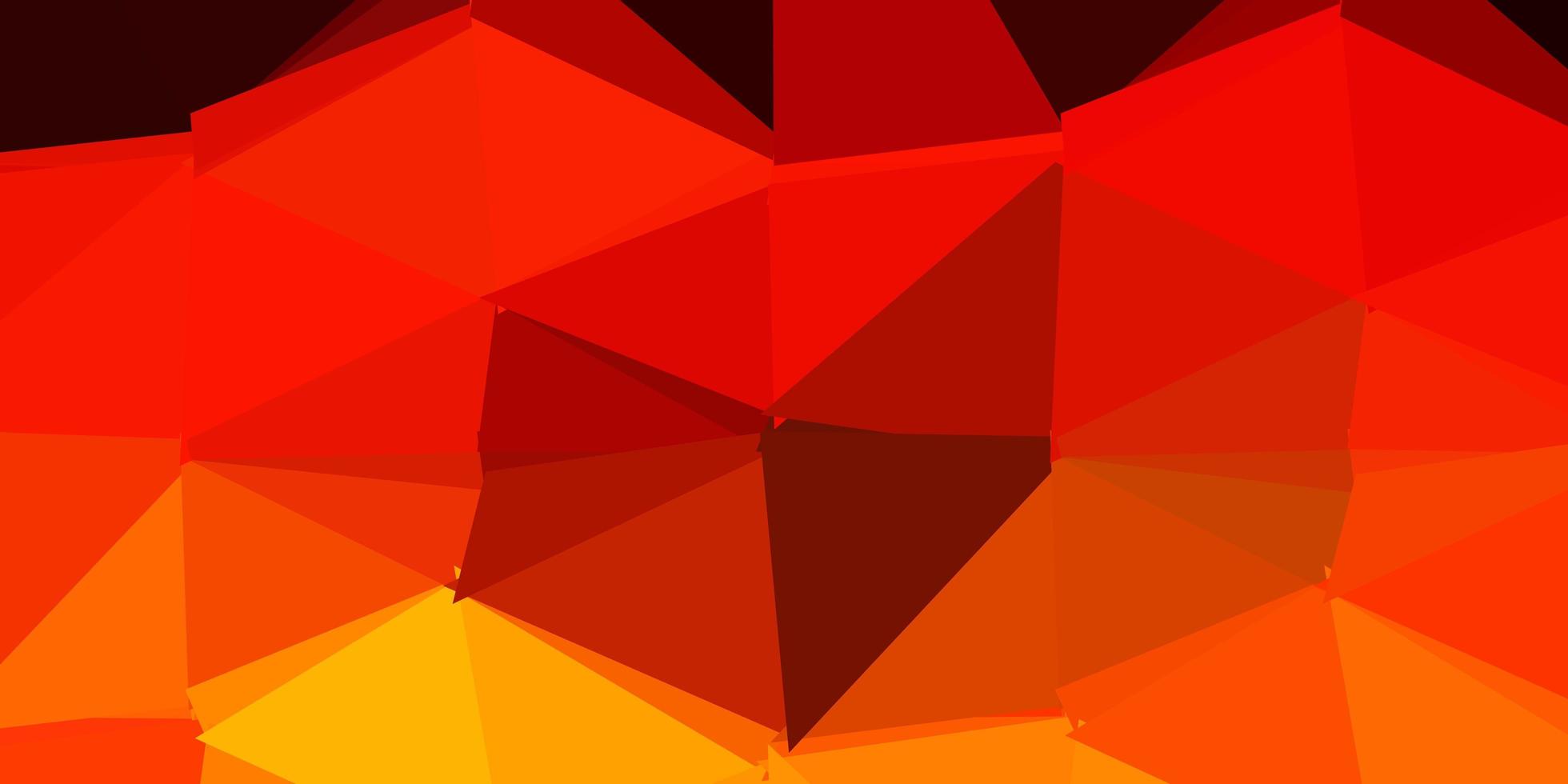 Dark orange vector geometric polygonal wallpaper