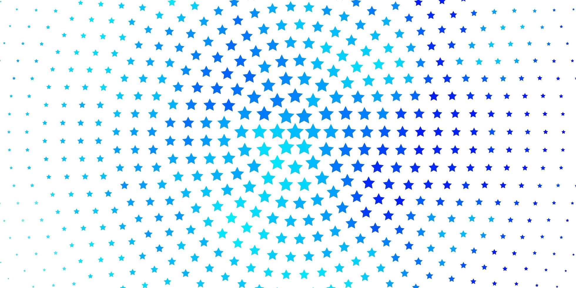 Light BLUE vector background with colorful stars
