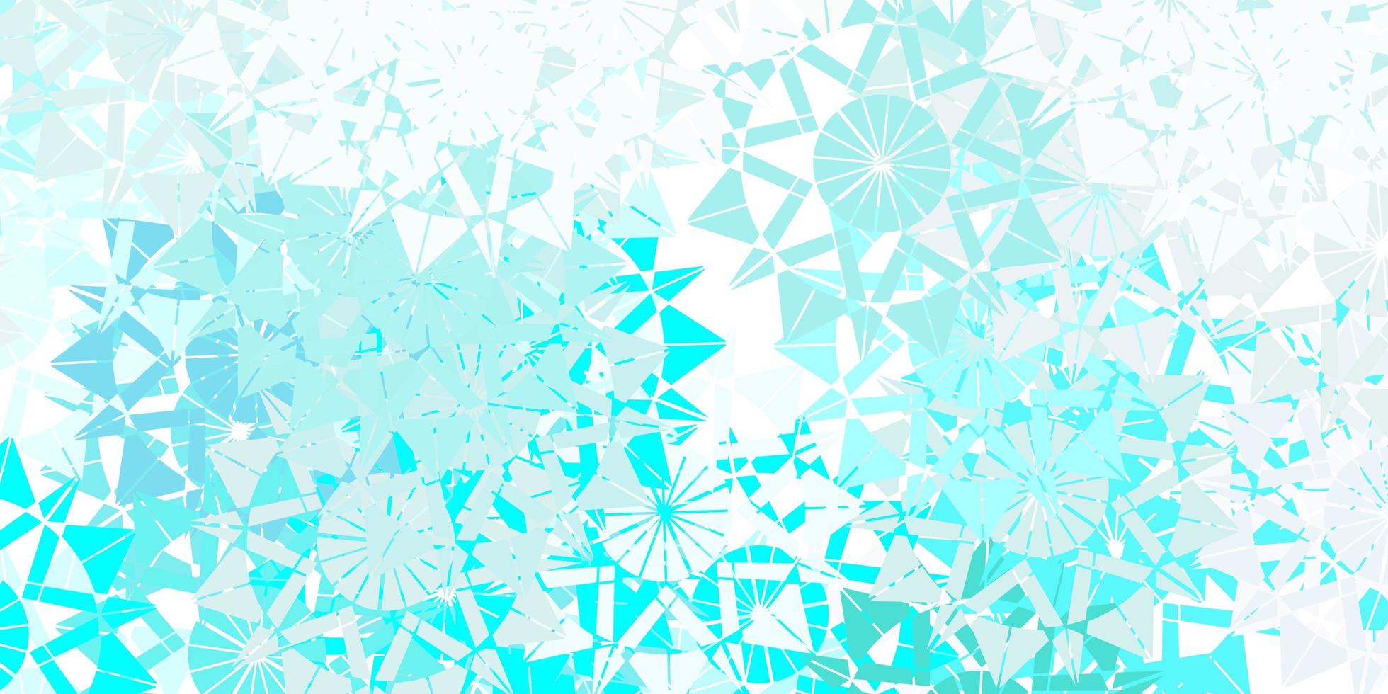 Light blue vector template with ice snowflakes