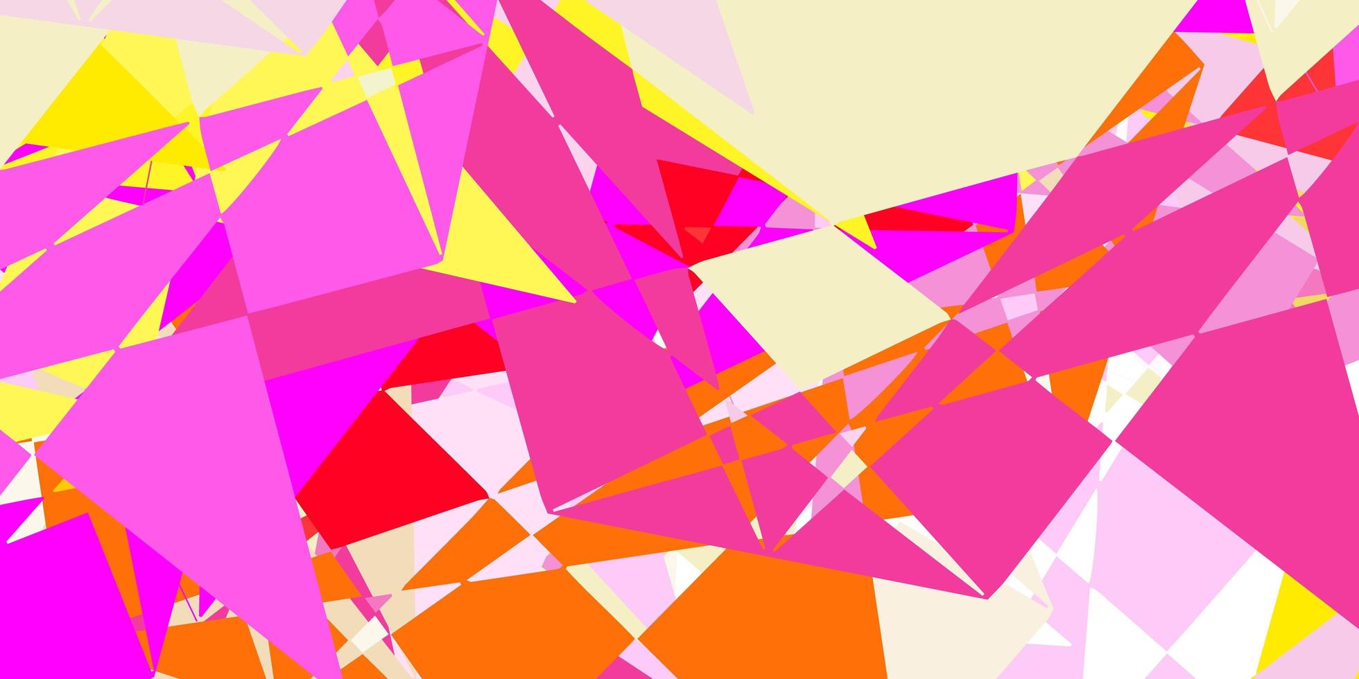 diseño de vector multicolor claro con formas triangulares
