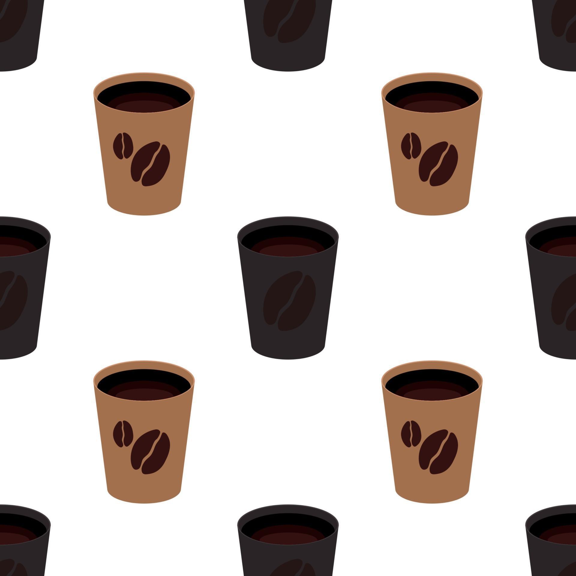 Download Seamless Pattern Background with Cup of Coffee. Vector Illustration 2721101 Vector Art at Vecteezy