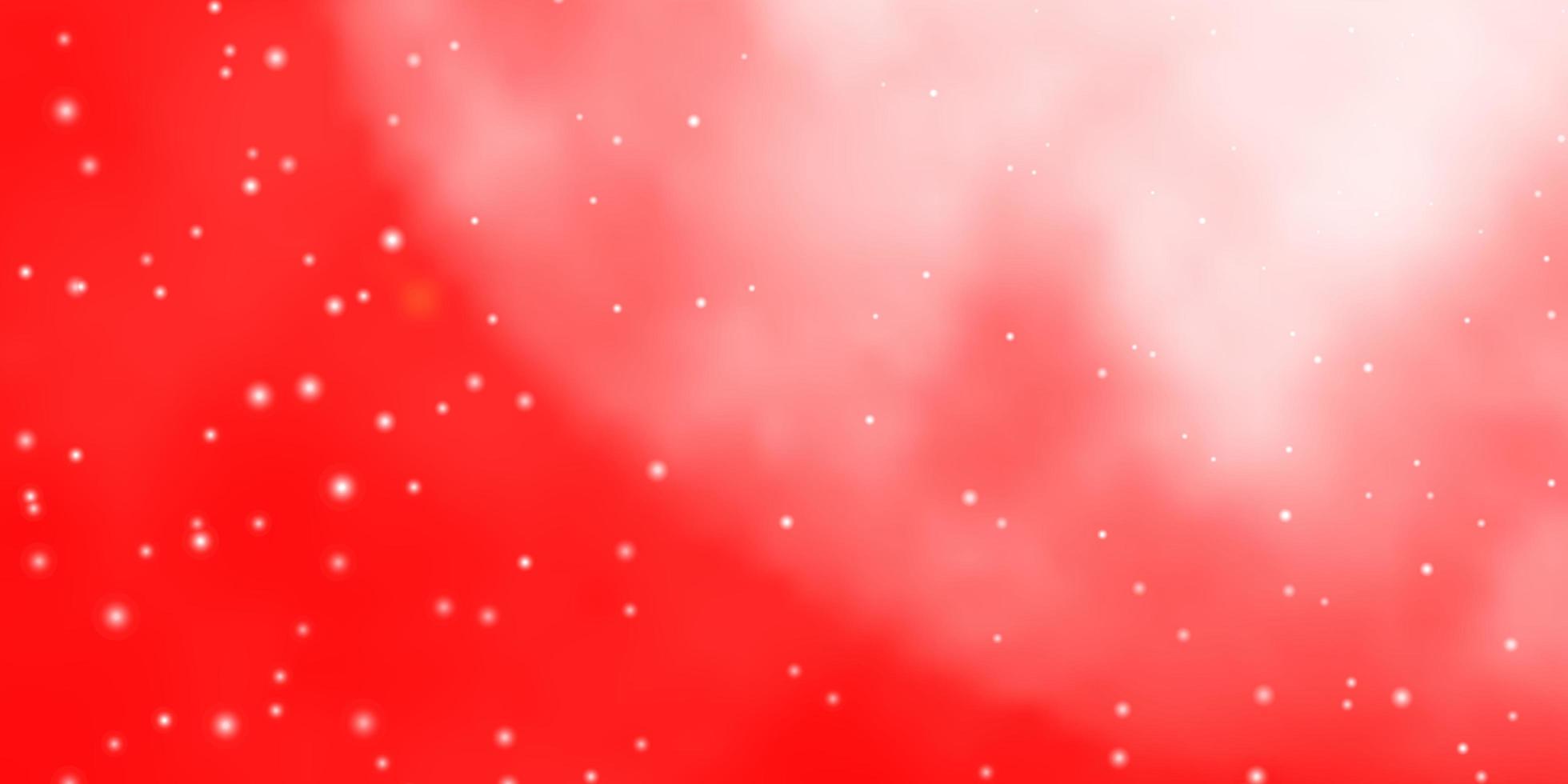 Light Red vector layout with bright stars