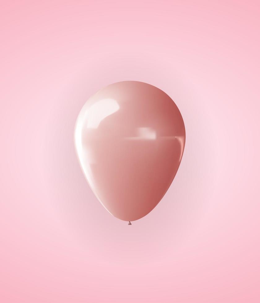 globo 3d realista para fiesta, fondo de vacaciones. ilustración vectorial eps10 vector