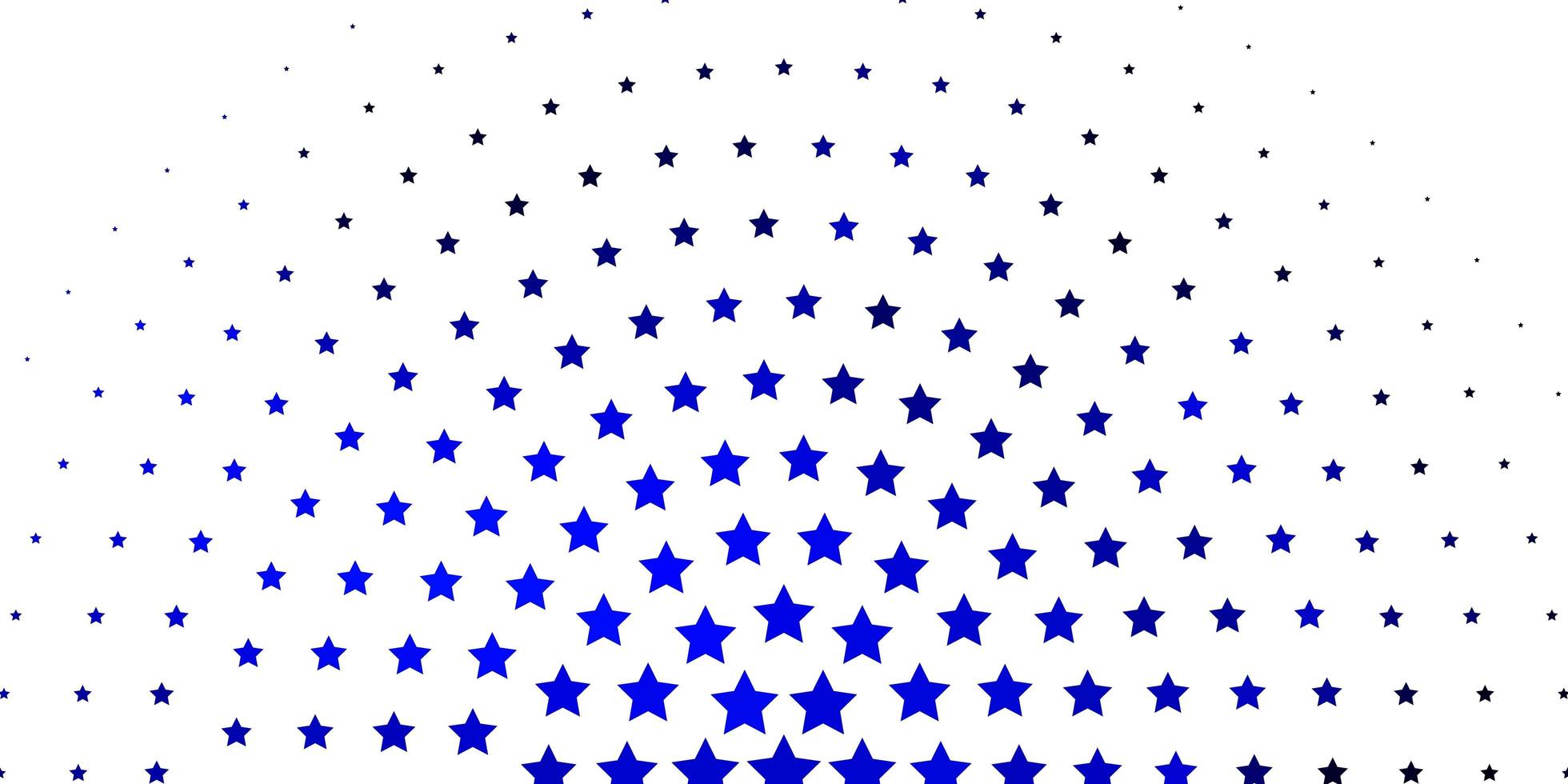 Light BLUE vector background with small and big stars