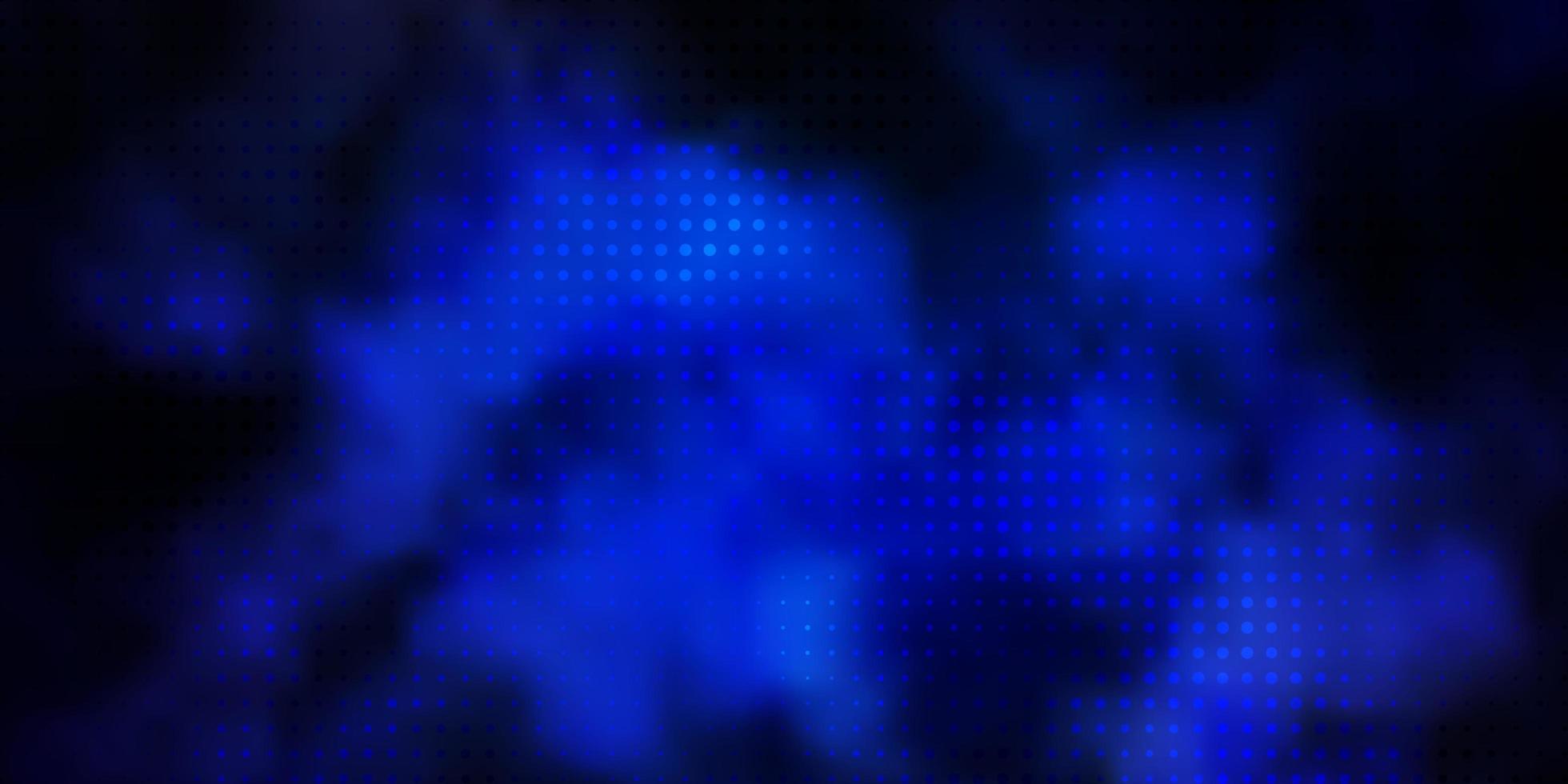 Dark BLUE vector texture with circles