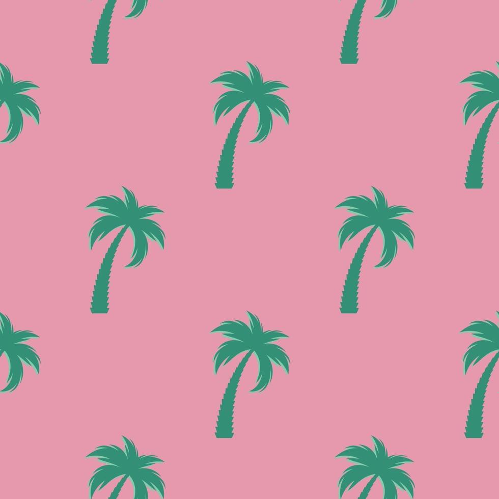 Palm tree silhouette seamless pattern background. Vector Illustration. EPS10