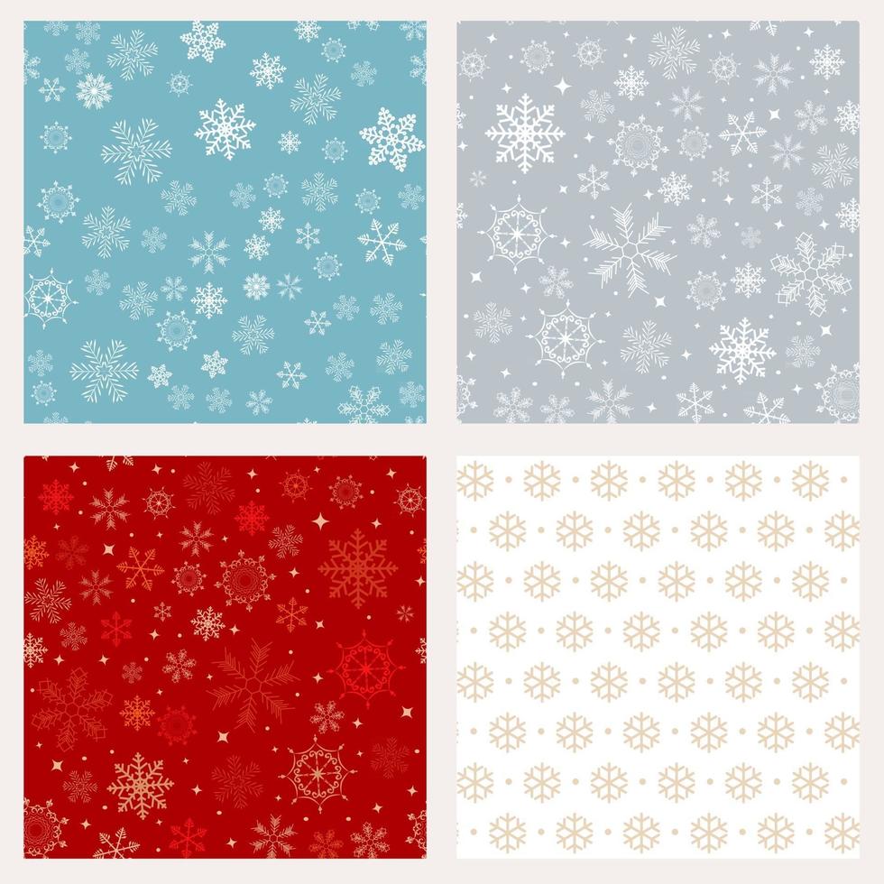 Fondo de patrón transparente de diseño de invierno abstracto con copos de nieve para cartel de Navidad y año nuevo. ilustración vectorial eps10 vector
