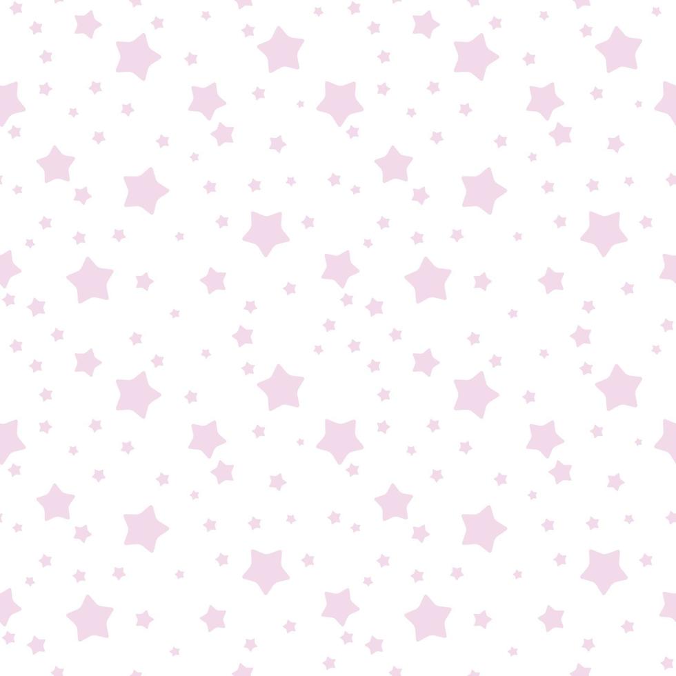 Starry sky seamless pattern background with star. Vector Illustration