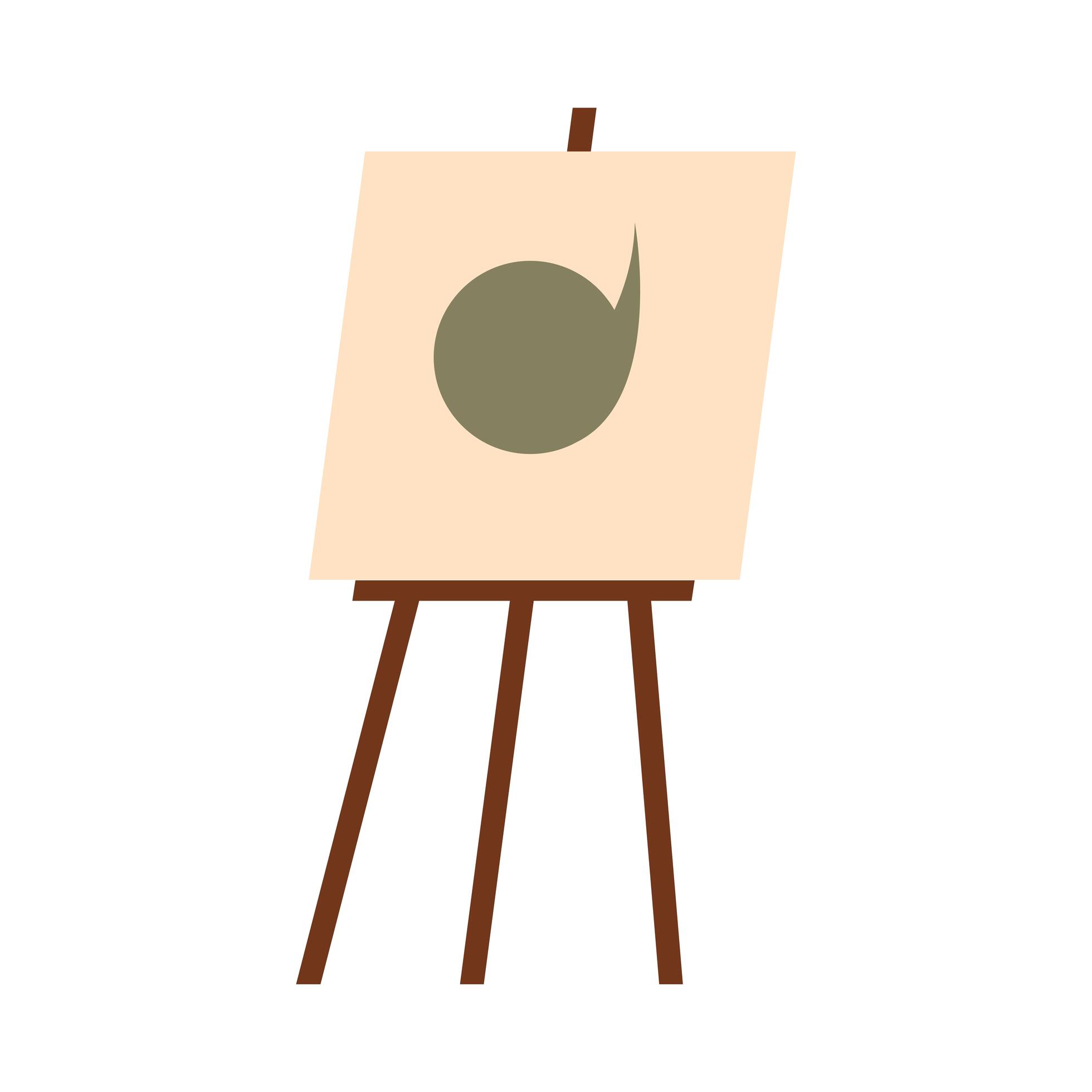 paint easel icon vector design 2722659 Vector Art at Vecteezy
