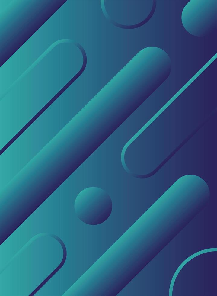 barras y círculos fondo azul vector