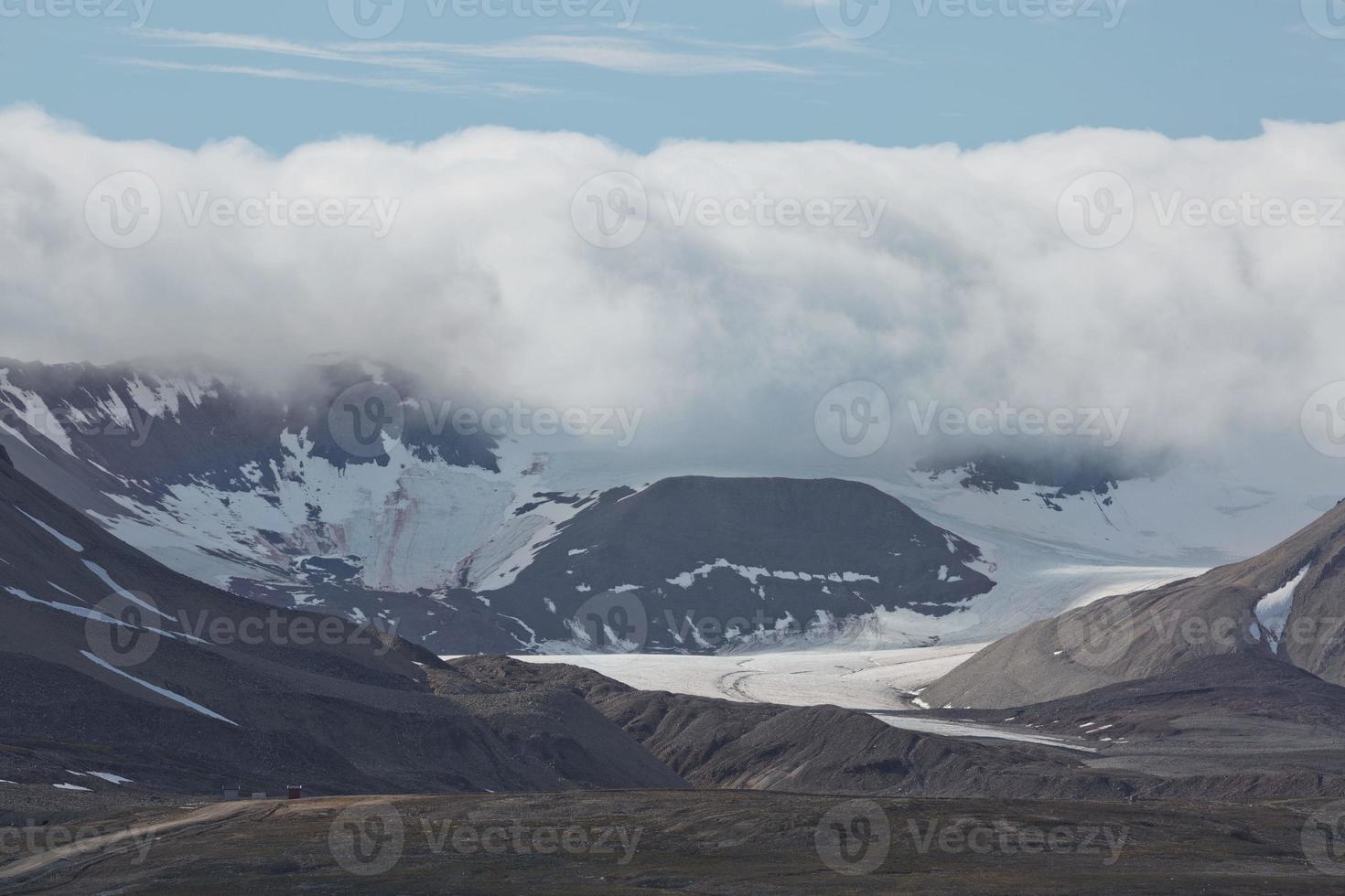 Coastline landscape close to Ny Alesund on the Spitsbergen photo