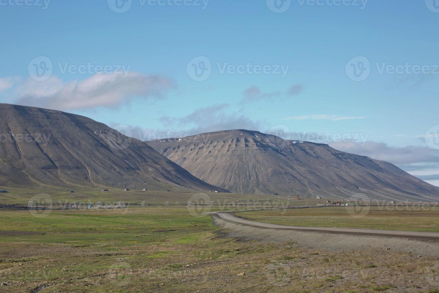 Landscape near Longyearbyen, Spitsbergen, Norway photo