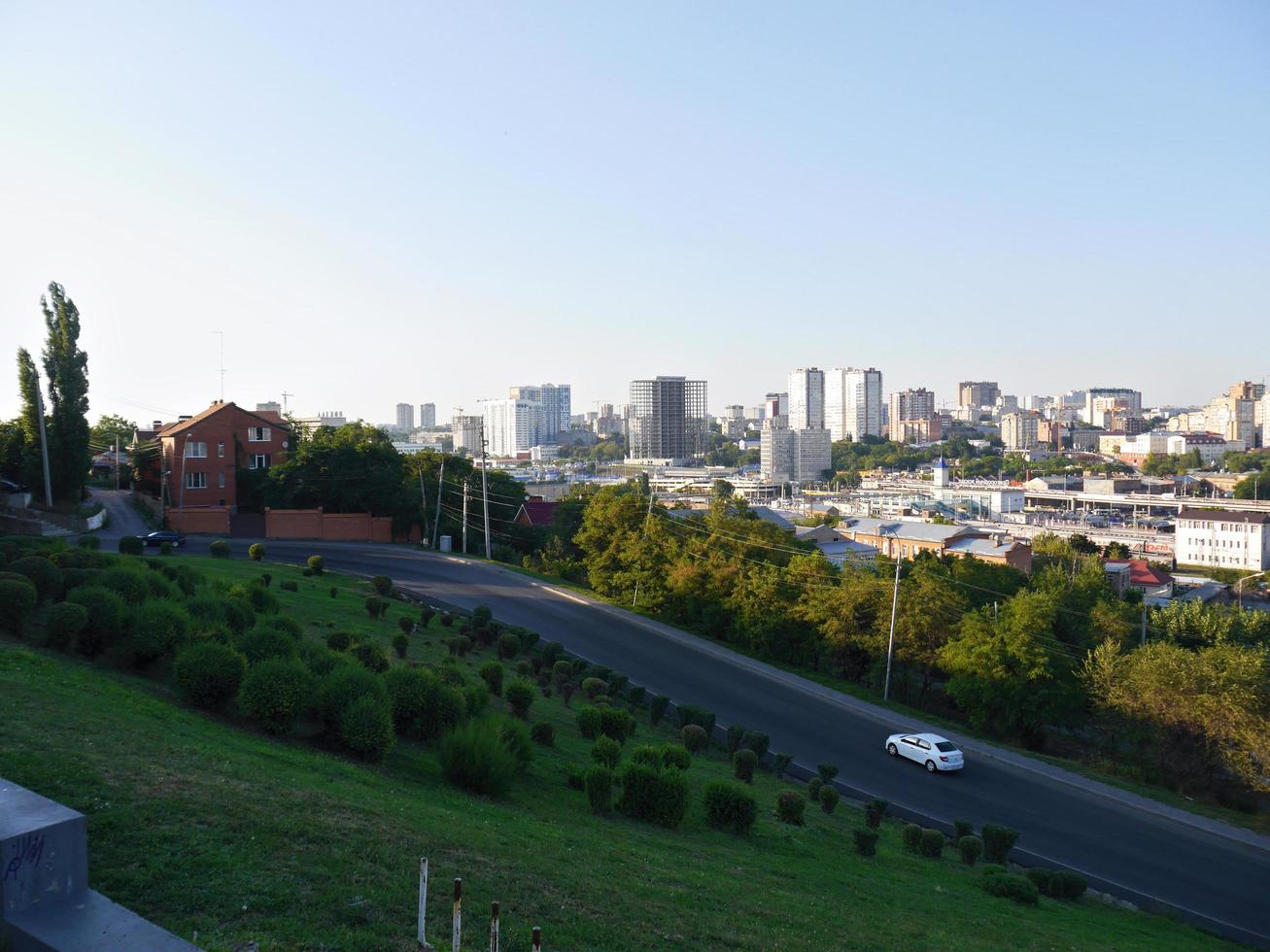 Panorama de la ciudad de Rostov am Don, Rusia foto