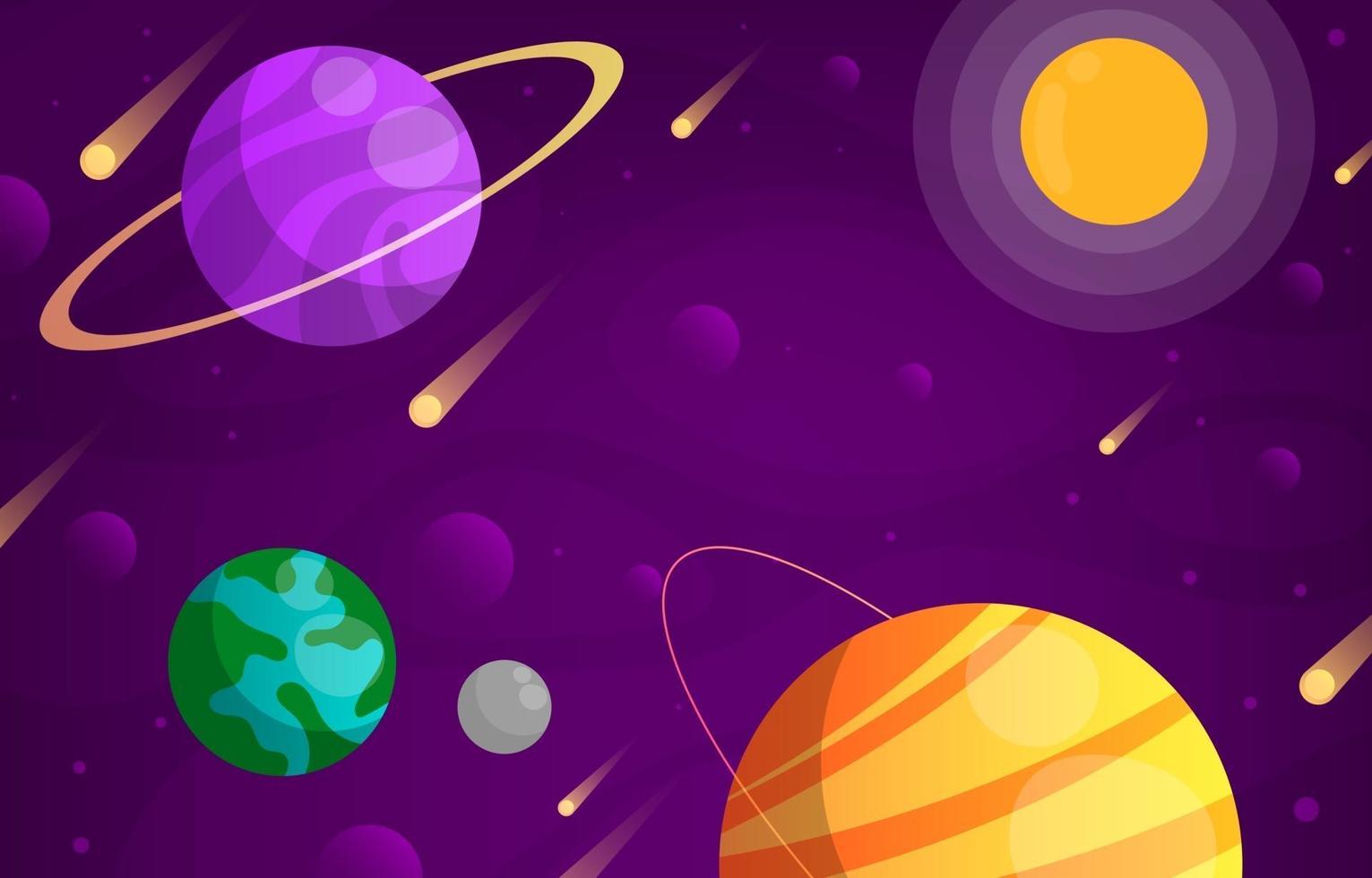Space Galaxy Background vector
