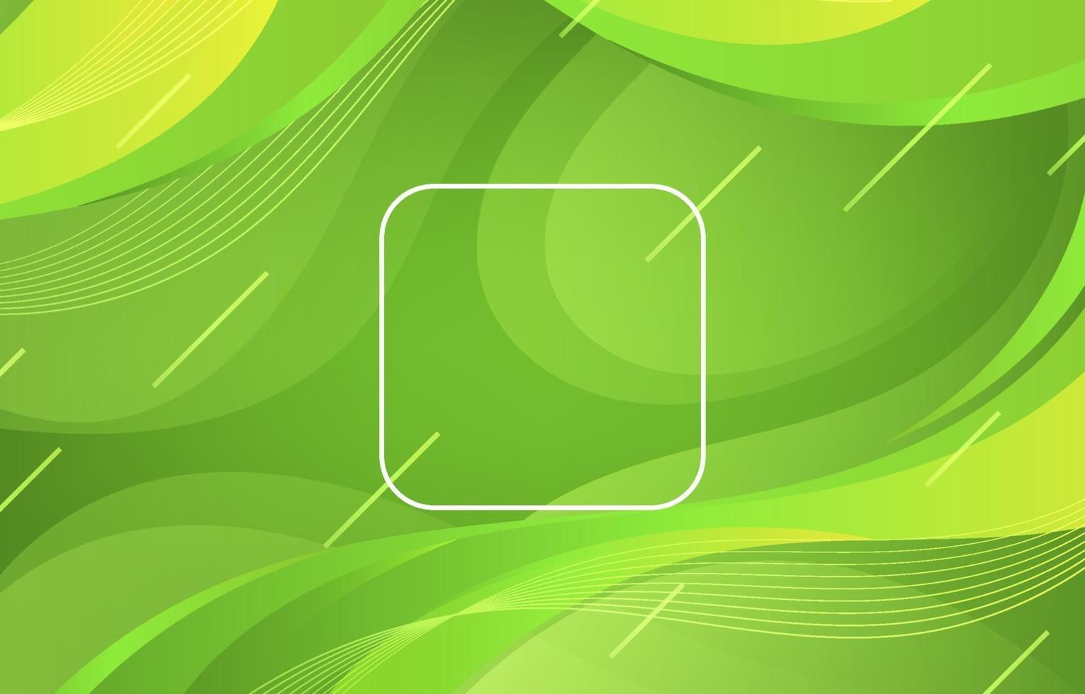 Abstract Wave Green Background vector