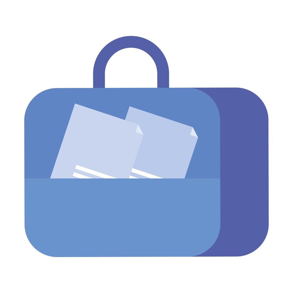 Isolated suitcase bag vector design