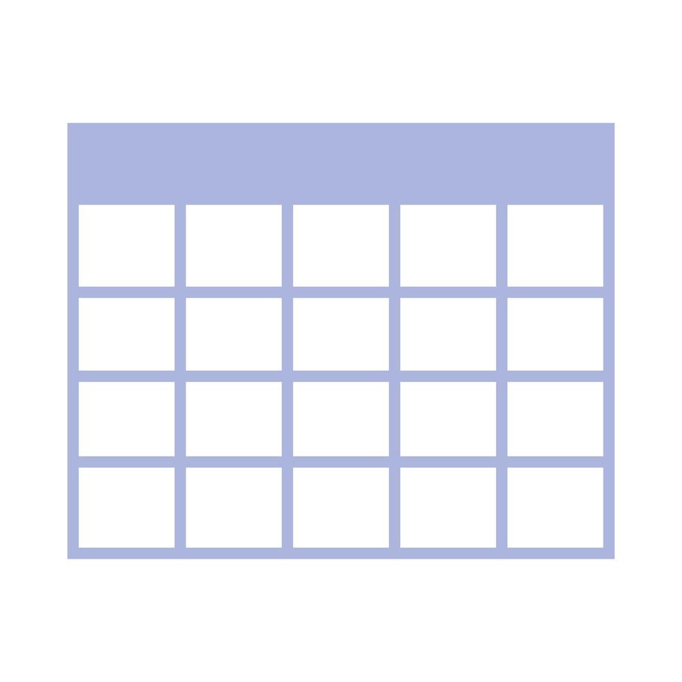 Isolated calendar icon vector design