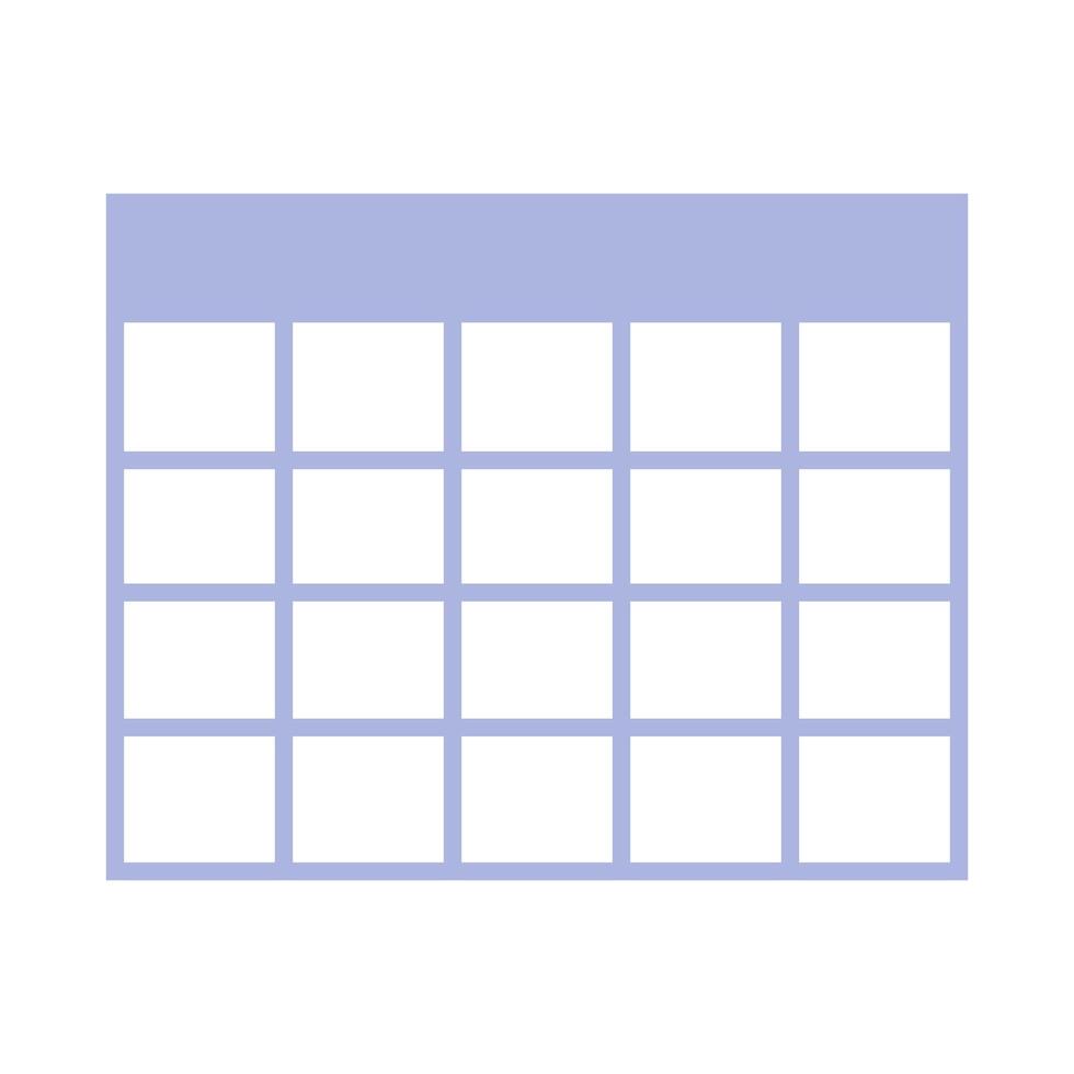 Isolated calendar icon vector design