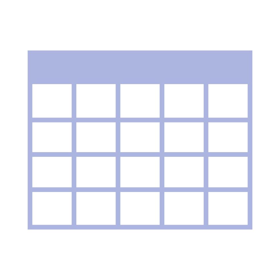 Isolated calendar icon vector design