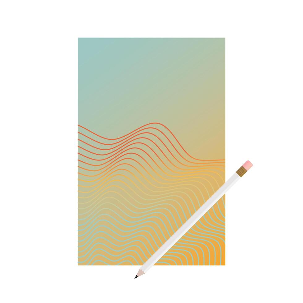 a4 poster mockup paper vector design