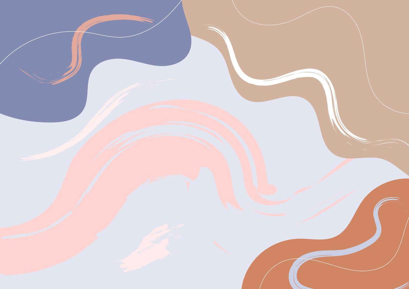 fondo pastel abstracto. diseño dibujado a mano estilo minimalista de moda. vector