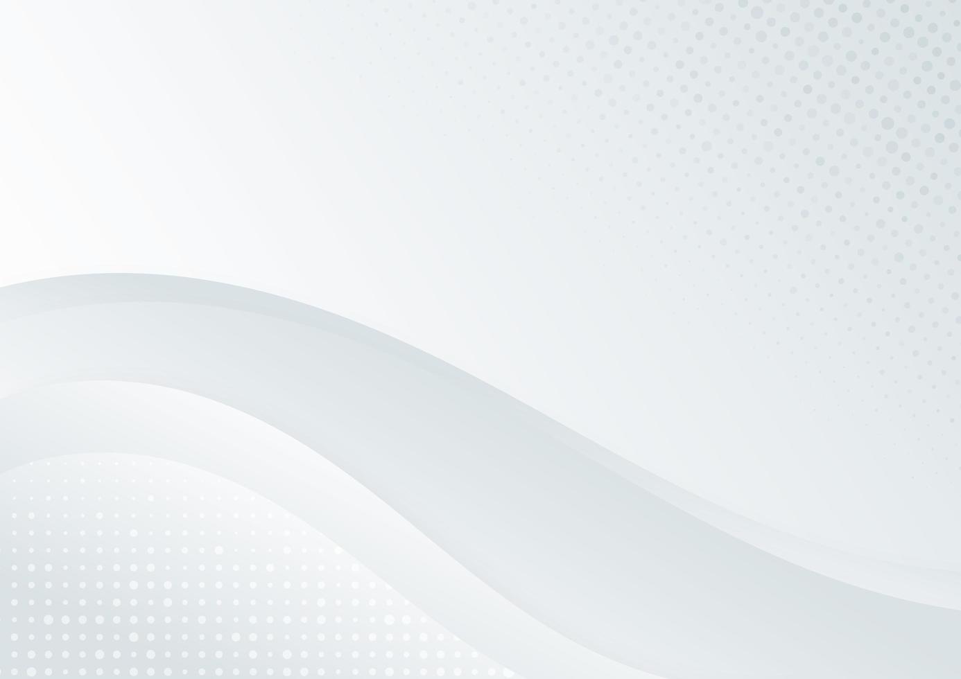 Abstract white and grey curved layers background. You can use for ad, poster, template, business presentation. vector
