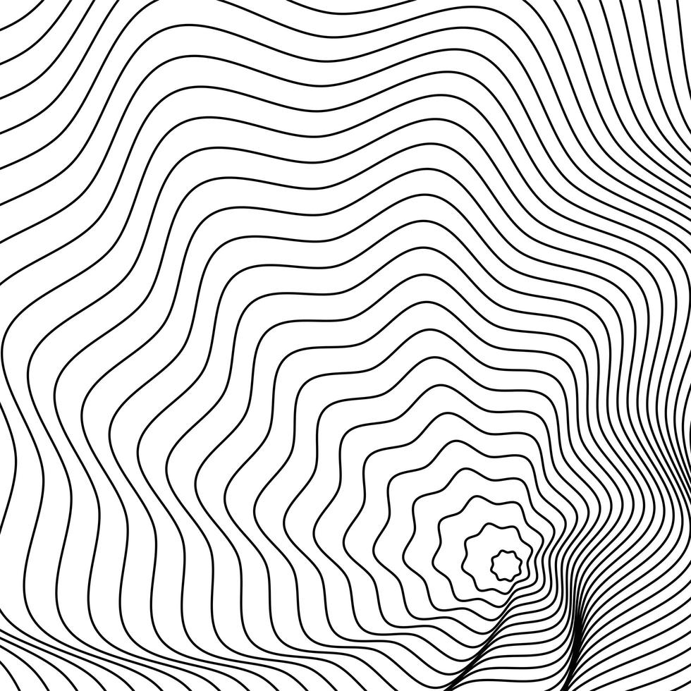 monochrome waves and forms background vector