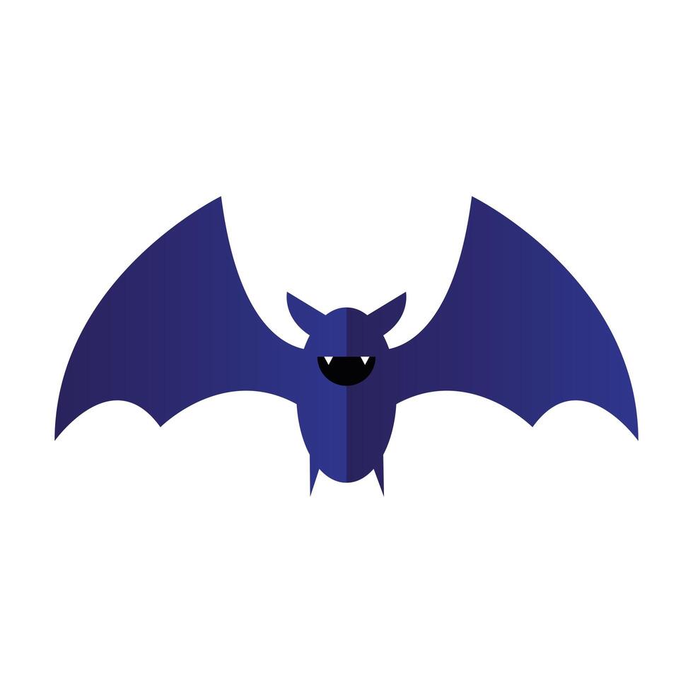 Halloween bat cartoon vector design